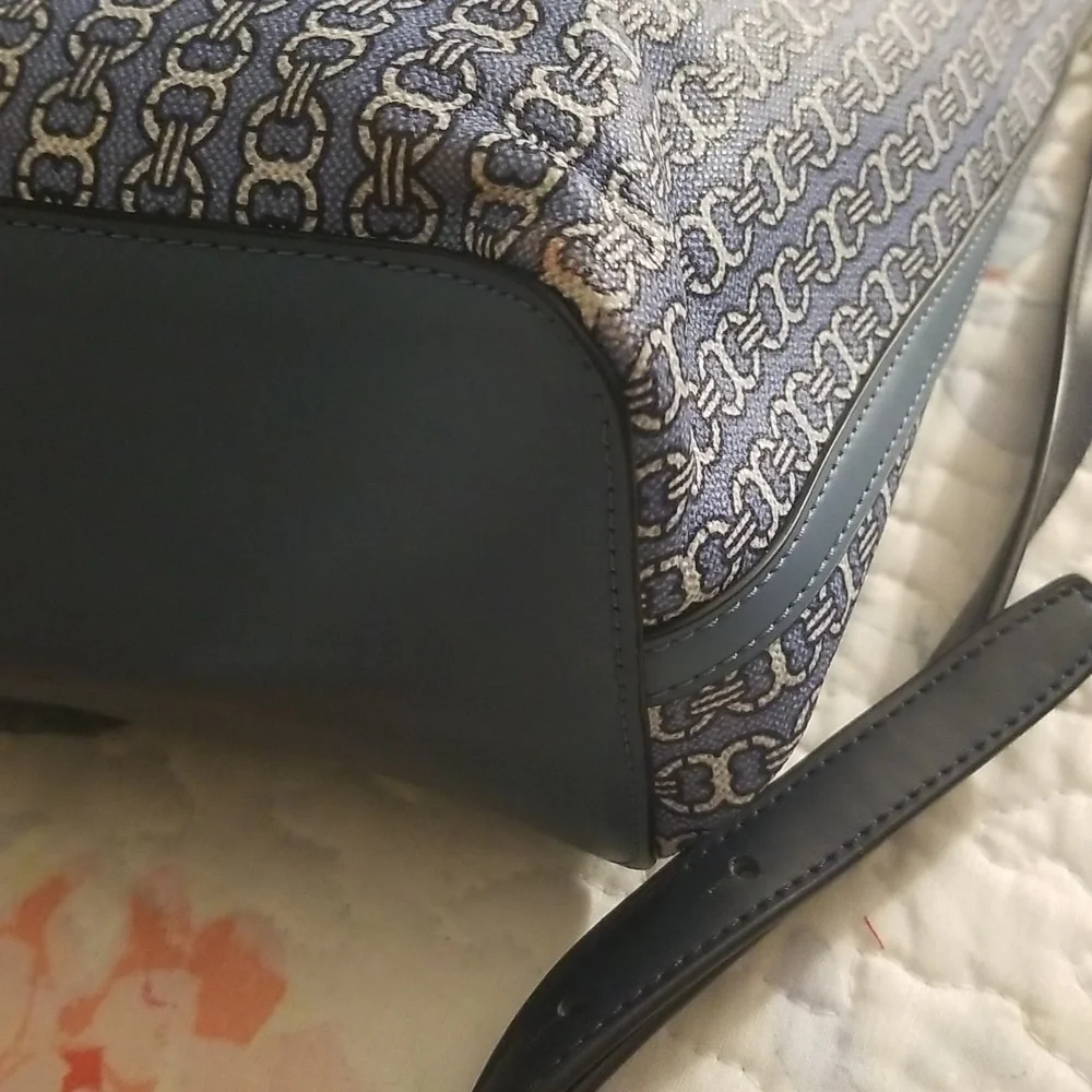 Tory burch Blue Gemini link tote Canvas - Picture 7 of 13
